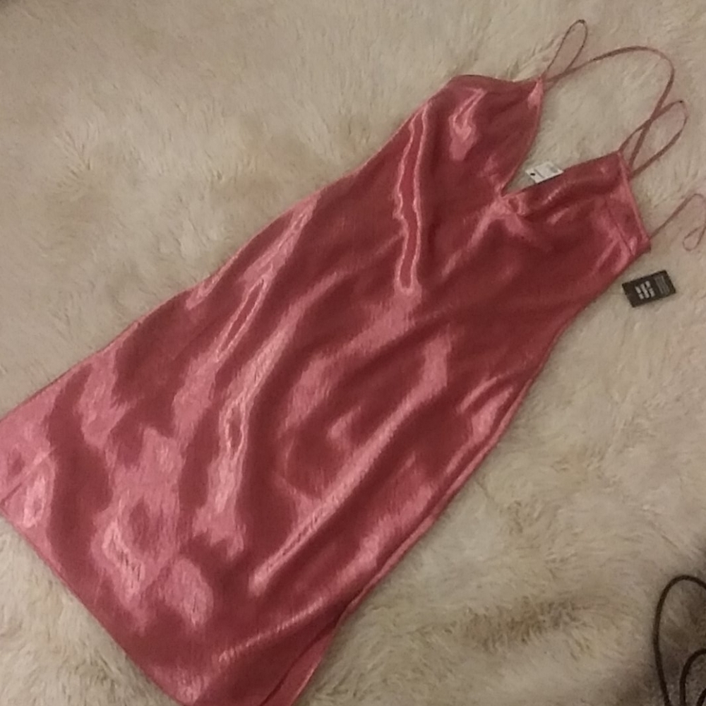 Summer dress coral colored